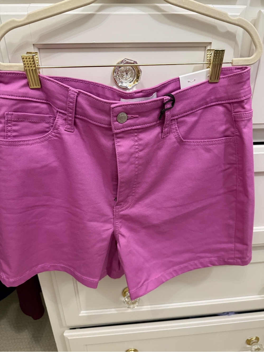 NWT Zenana pink denim shorts